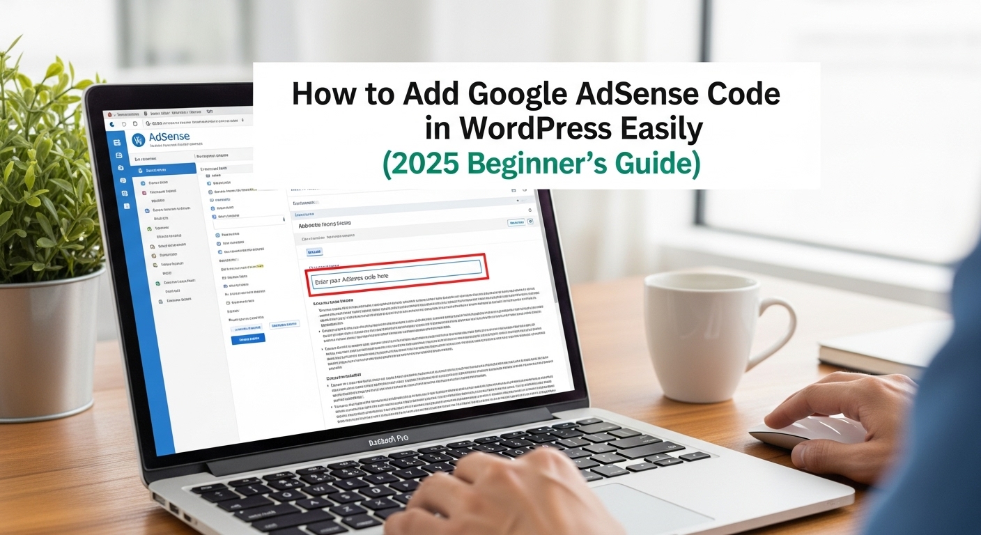 How to Add Google AdSense Code in WordPress Easily (2025 Beginner’s Guide) How to Add Google AdSense Code in WordPress Easily (2025 Beginner’s Guide)